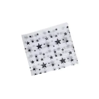 Guardanapos pequenos estrelinhas preto